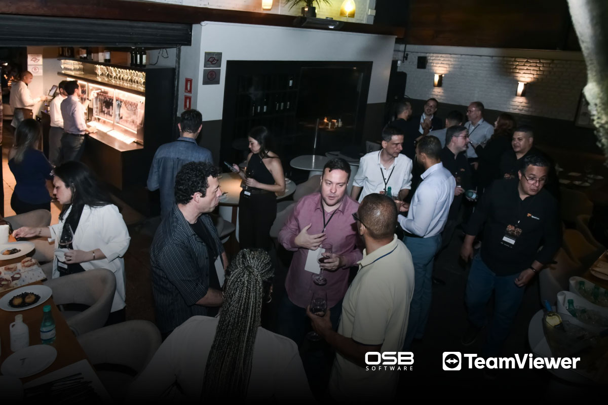 Jantar OSB Software & TeamViewer: um encontro com conexões, tecnologia e insights sobre gestão remota